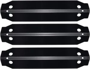 Hisencn Grill Heat Plates for Dyna Glo 3-Burner Grill Replacement Parts, for Dyna-Glo DGC310CNP-D, DGC310RNP-D, DGC310BNP-D Grill Models, Porcelain-Enameled Steel Heat Shield Tent Parts, 3 Pack