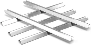 Hisencn Heat Plates - for Charbroil Performance 5 Burner Gas Grill 463448021, 463450022, 463451022, 463455021, 463449021, Grill Replacement Parts, G325-0002-W1 Heat Plates, Stainless Steel, 15.55"
