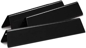 Hongso 15.3 Inch 7635 Porcelain Steel Flavorizer Bars Replacement Parts for Weber Spirit I & II 200 Series E210 S210 E215 E220 S220 (Front-Mounted Control Panels), Including Weber II GS4 Gas Grills