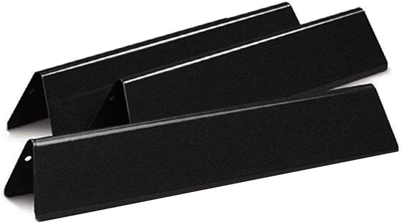 Hongso 15.3 Inch 7635 Porcelain Steel Flavorizer Bars Replacement Parts for Weber Spirit I & II 200 Series E210 S210 E215 E220 S220 (Front-Mounted Control Panels), Including Weber II GS4 Gas Grills
