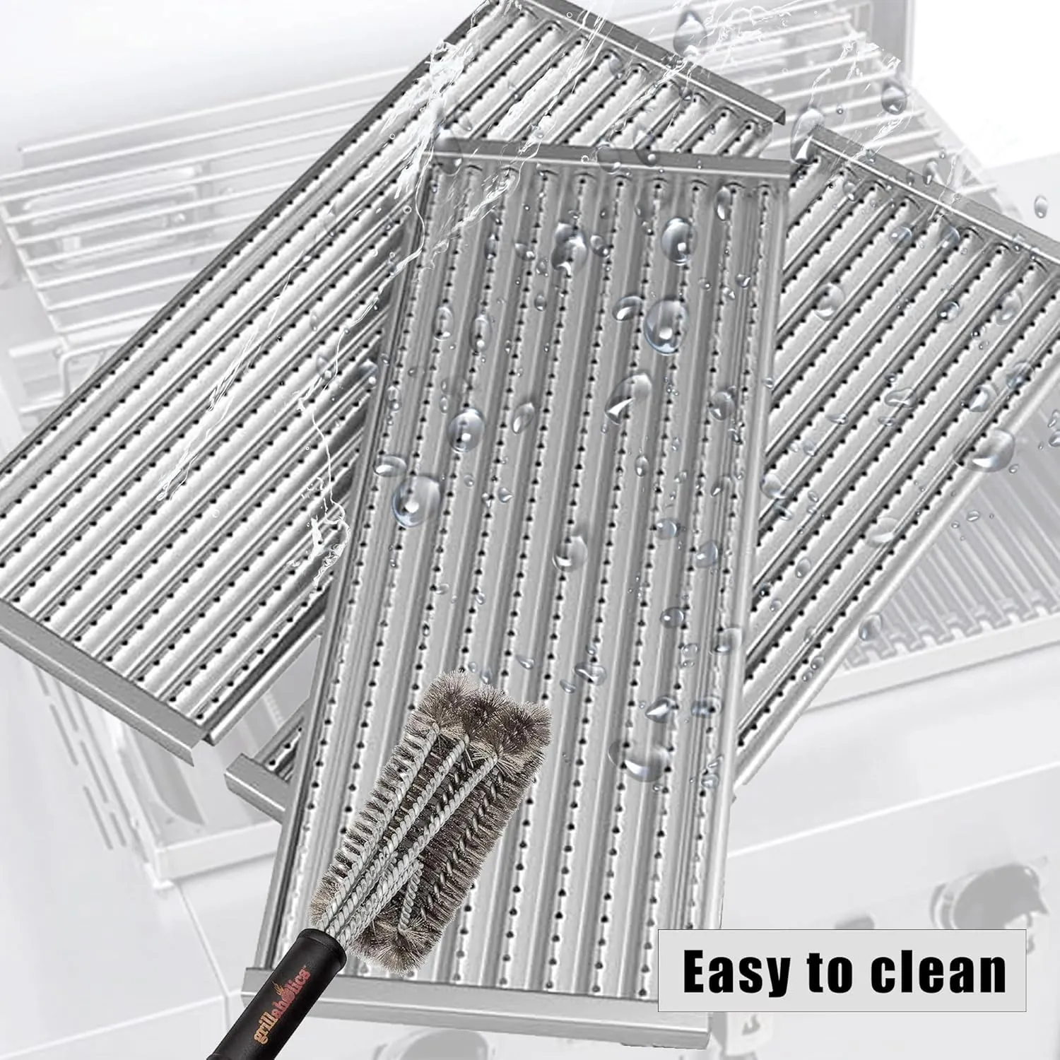 Hongso 17 inch Emitter Plates for Charbroil Commercial and Signature Series Tru Infrared Gas Grill 4 Burner 463242716 463242715 466242716 466242815 466242715 Models