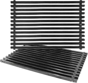 Hongso 17.4" Porcelain Steel Grill Grates for Weber Spirit E-310 / E-320, Spirit S-310 / S-320, Spirit 700, Weber 900, Genesis Silver B/C, Genesis 1000-5000, 7525 7526 7527 (with Side Control Panel)