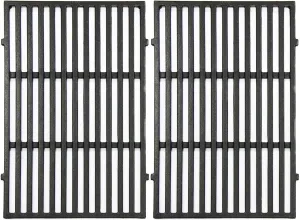 Hongso 17.5" Cast Iron Cooking Grill Grates Replacement Parts for Weber 3 Burner Spirit 300, 310, 320 Series, Spirit 700, Genesis Silver B/C, Genesis Gold B/C, Genesis Platinum B/C Gas Grills, 7638