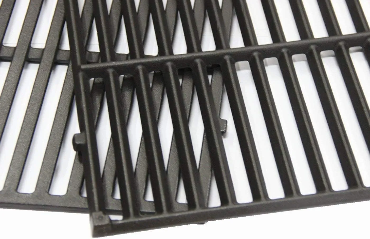 Hongso 17.5" Cast Iron Cooking Grill Grates Replacement Parts for Weber 3 Burner Spirit 300, 310, 320 Series, Spirit 700, Genesis Silver B/C, Genesis Gold B/C, Genesis Platinum B/C Gas Grills, 7638