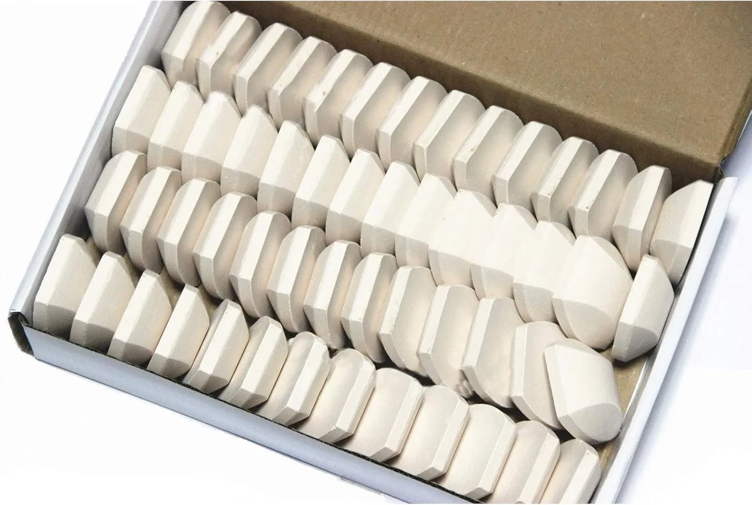 Hongso Ceramic Briquettes for Turbo Classic Elite and Nexgrill Models, 54-Piece Barbecue briquettes Gas Grill Stones, CRCB54