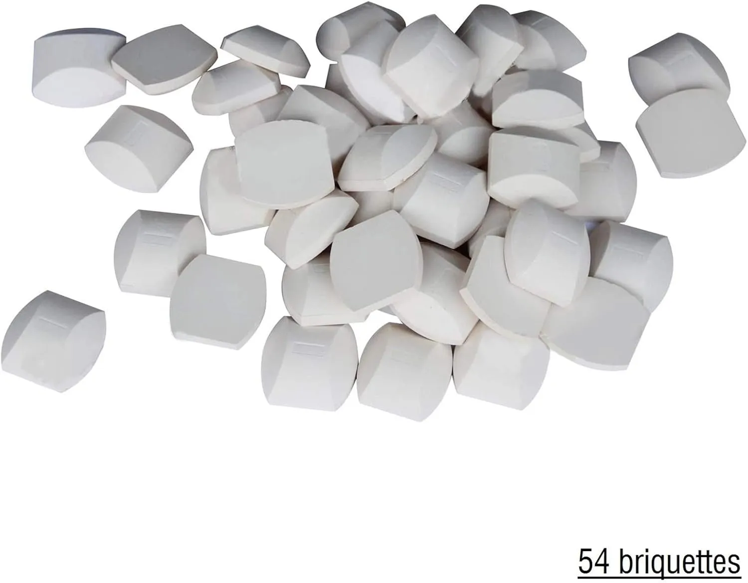 Hongso Ceramic Briquettes for Turbo Classic Elite and Nexgrill Models, 54-Piece Barbecue briquettes Gas Grill Stones, CRCB54