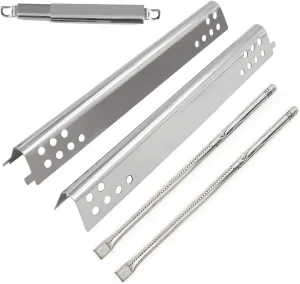 Hongso Grill Replacement Parts for Charbroil Performance 2 Burner 463625217 463673519 463673517 463673019 Grill Models, Includes Heat Plates, Burner Tubes, Crossover Tubes, G470-0004-W1 G470-5200-W1