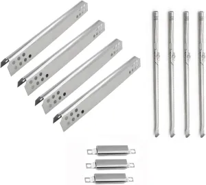 Hongso Heat Plate and Burner Replacement Parts for Char Broil TRU-Infrared 4 Burner 466242716, 466642616, 463242715, 463276016, 463257520, 463245518 Models