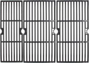 Hongso Porcelain Cast Iron Grill Grates for CharBroil Performance 5 Burners 463347519 463373019, for 4 Burners 463342118 463342119 463347017 463332718 463376217 463376519 463376619 463376419, 3 Packs