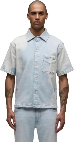 HUDSON Men's Short Sleeve Button Up Camp Shirt
