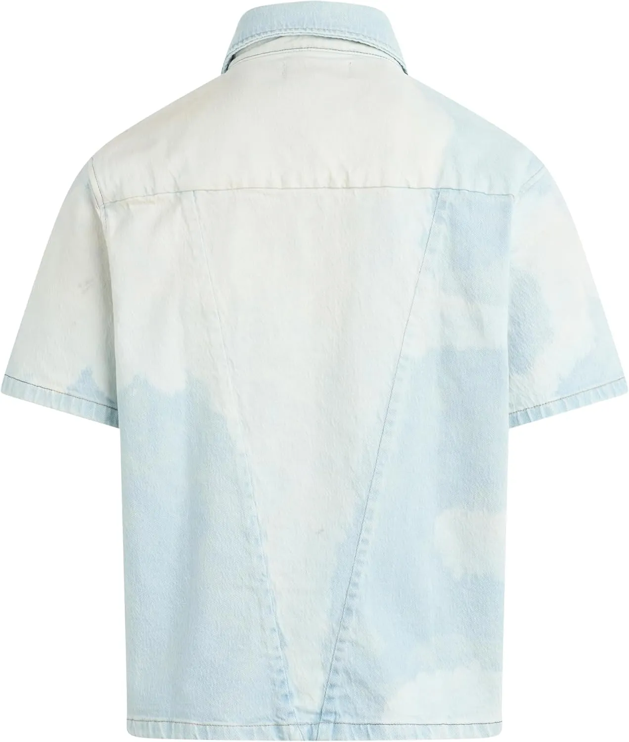 HUDSON Men's Short Sleeve Button Up Camp Shirt