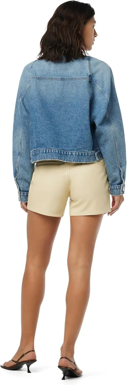 HUDSON Women's Mid Rise Pleated Short