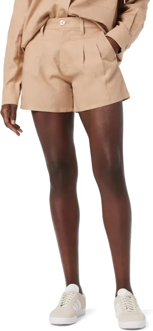 HUDSON Women's Mid Rise Pleated Short