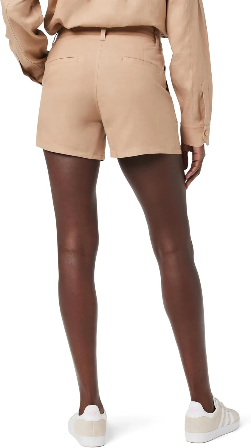 HUDSON Women's Mid Rise Pleated Short