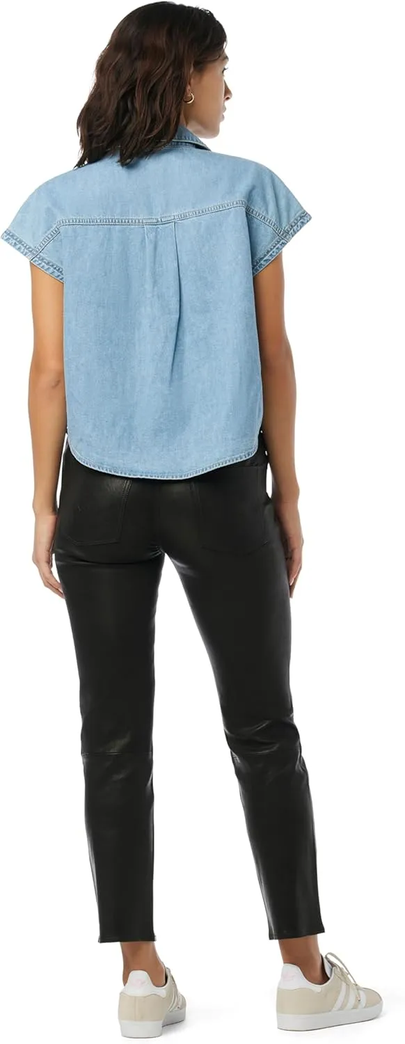HUDSON Women's Sleeveless Button Down Camp Shirt