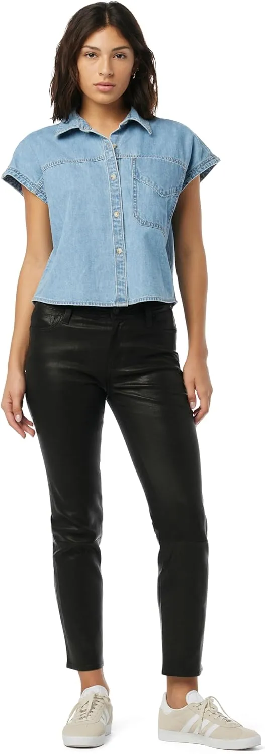 HUDSON Women's Sleeveless Button Down Camp Shirt