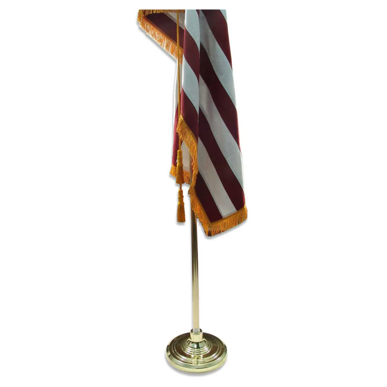 Indoor Telescoping Gold Flag Pole