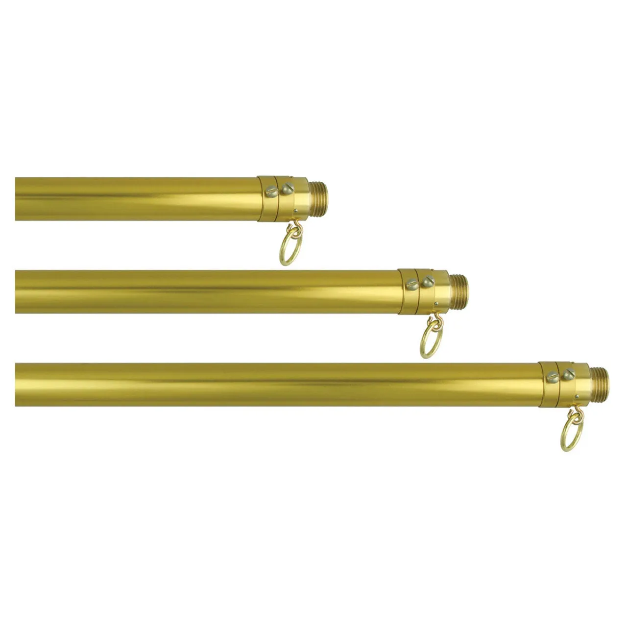 Indoor Telescoping Gold Flag Pole