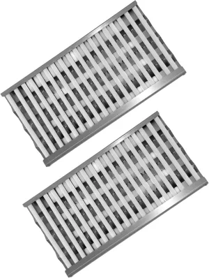 Kalomo 18”Ceramic Rods Radiant Tray for DCS Grills 27DSBQ, 36DBQR, 48EBQAR,BGA36-BQARL,BGA48-BQARN,BGB48-BQARL, Grill Heat Plates Tent Shield BBQ Gas Grill Replace Parts Accessories,Stainless Steel