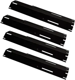 KEESHA Universal Heat Plates Tent Shield Grill Parts Porcelain Steel Adjustable Burner Cover Flame Tamer for Nexgrill Parts Charbroil and Other Barbecue Gas Grill
