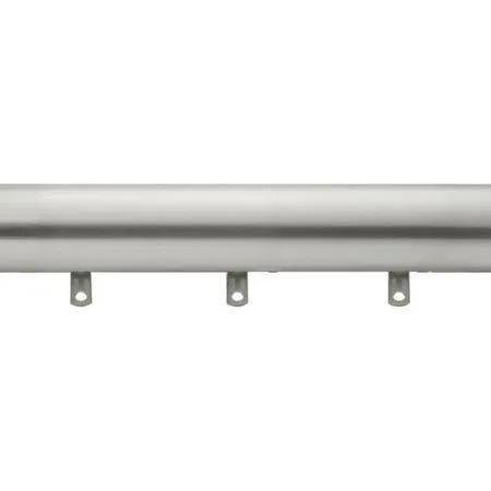 Kirsch Designer Metals 1 3/8 Inch Diameter Smooth Traverse Curtain Rod set with Plain Slides, 38 - 66 Inches