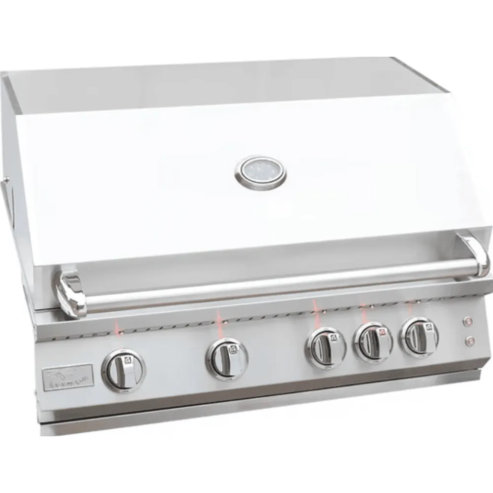 Kokomo Grill 32 Inch Laser Cut Grate Professional 4 Burner Built In Gas Grill