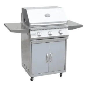 Kokomo Grills 26 Inch 3 Burner Cart Model BBQ Grill with Locking Casters