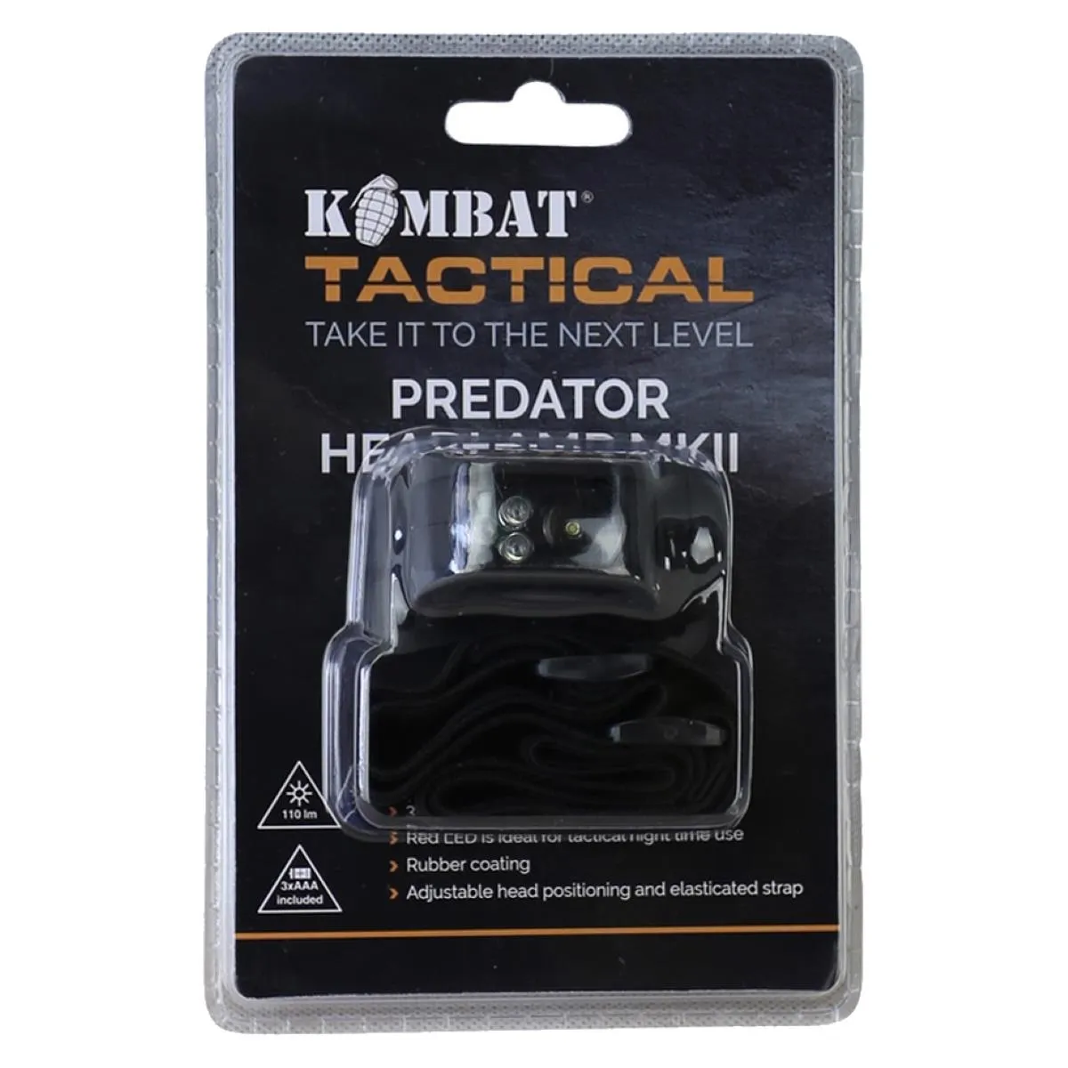 Kombat Predator MKII Headlamp Black