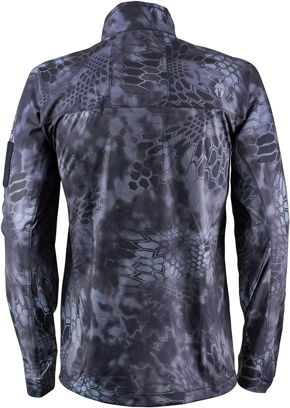 Kryptek Men's Valhalla 2 Long Sleeve Half Zip, Lightweight Camo Hunting Shirt
