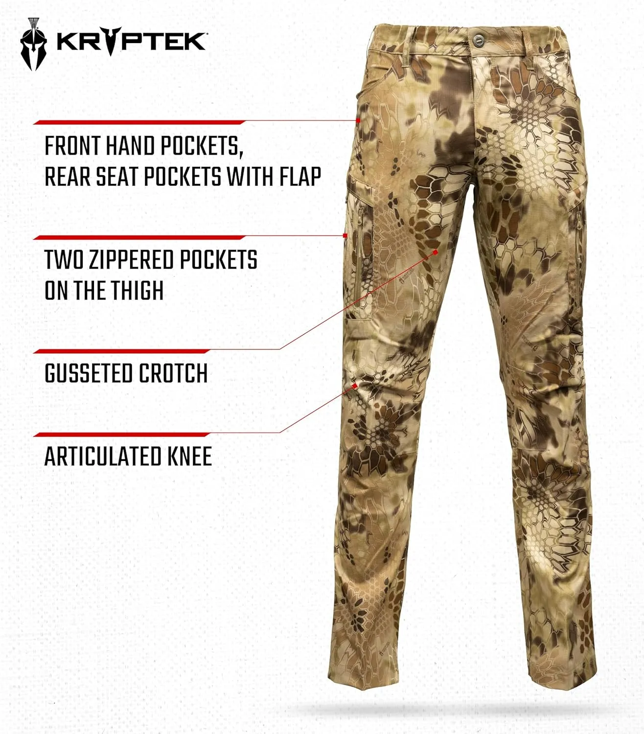 Kryptek - Sonora Pant, Extreme Lightweight, Warm Weather Hunting Pant