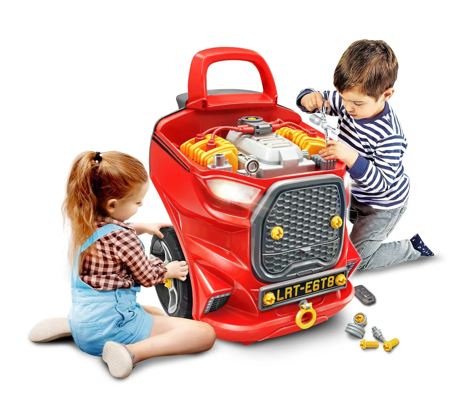 Lanard: Motor Master Engine Workshop, Tuff Tools Light and Sound Engine Overhaul Set, Take it Apart and Rebuild it, For Ages 3 and up