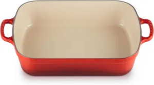 Le Creuset Enameled Cast Iron Signature Rectangular Roaster, 5.25 qt. (11.7" x 16.8") , Cerise