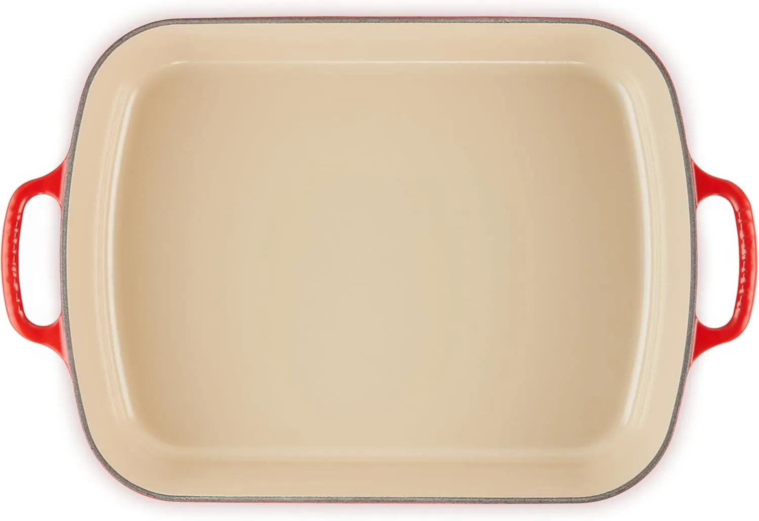Le Creuset Enameled Cast Iron Signature Rectangular Roaster, 5.25 qt. (11.7" x 16.8") , Cerise