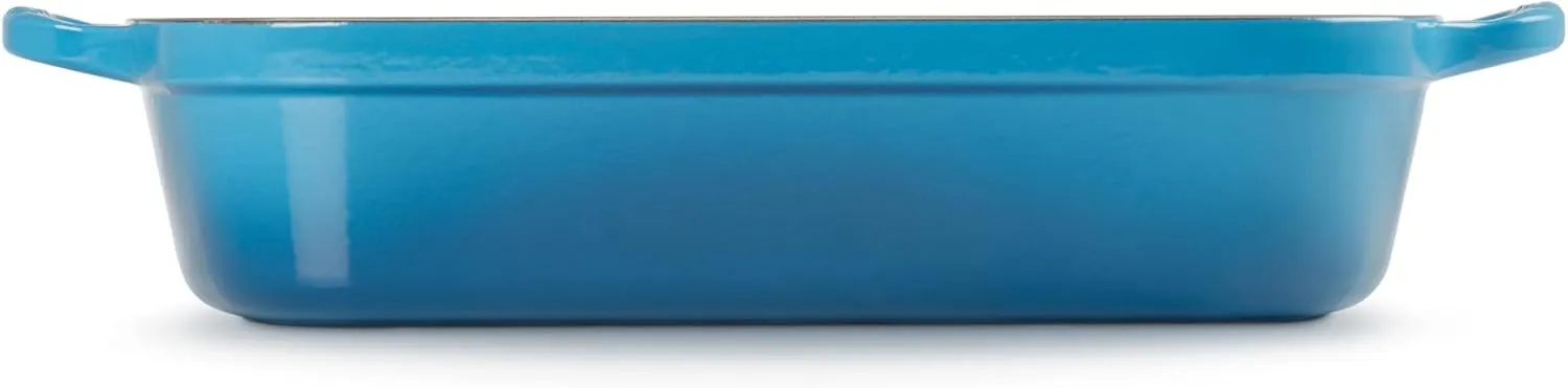 Le Creuset Enameled Cast Iron Signature Rectangular Roaster, 5.25 qt. (11.7" x 16.8") , Marseille