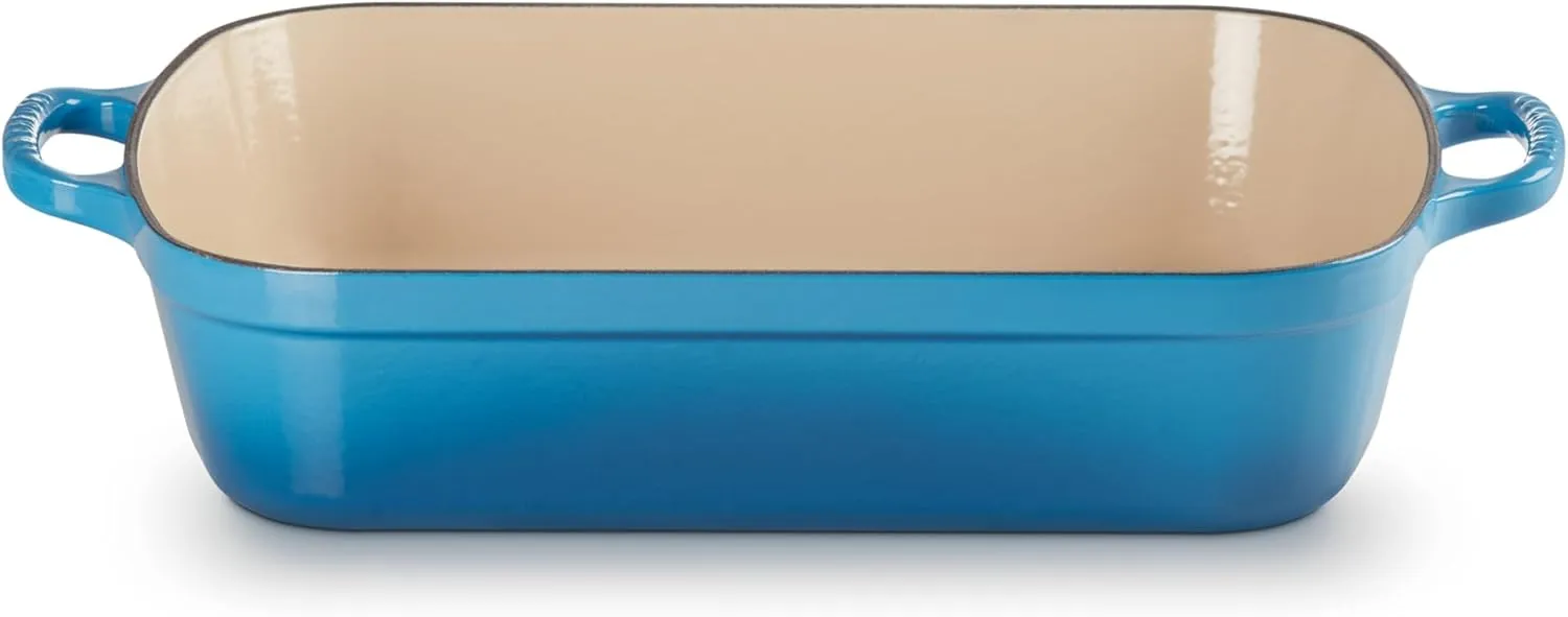 Le Creuset Enameled Cast Iron Signature Rectangular Roaster, 5.25 qt. (11.7" x 16.8") , Marseille