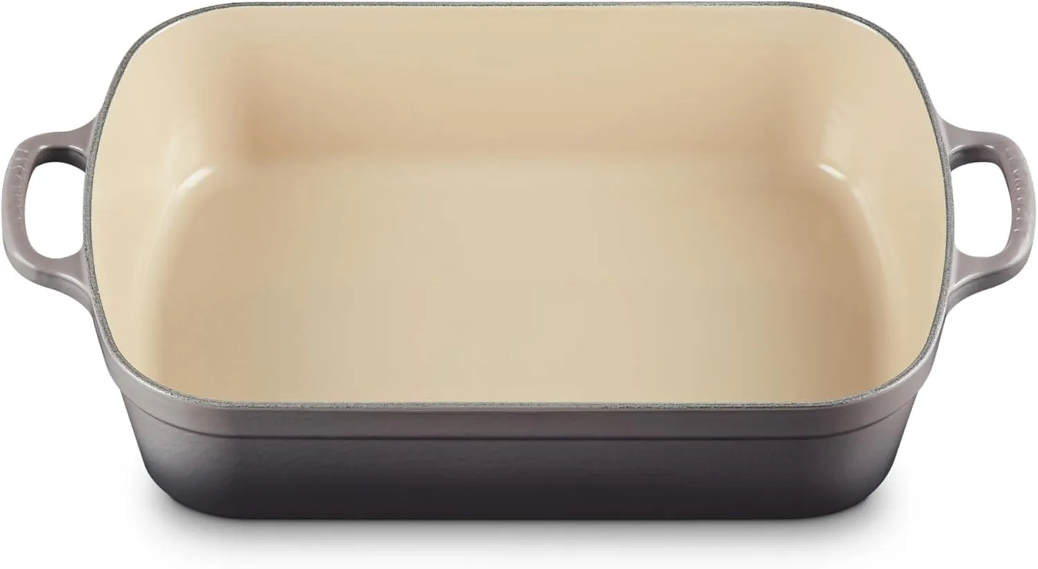Le Creuset Enameled Cast Iron Signature Rectangular Roaster, 5.25 qt. (11.7" x 16.8") , Oyster