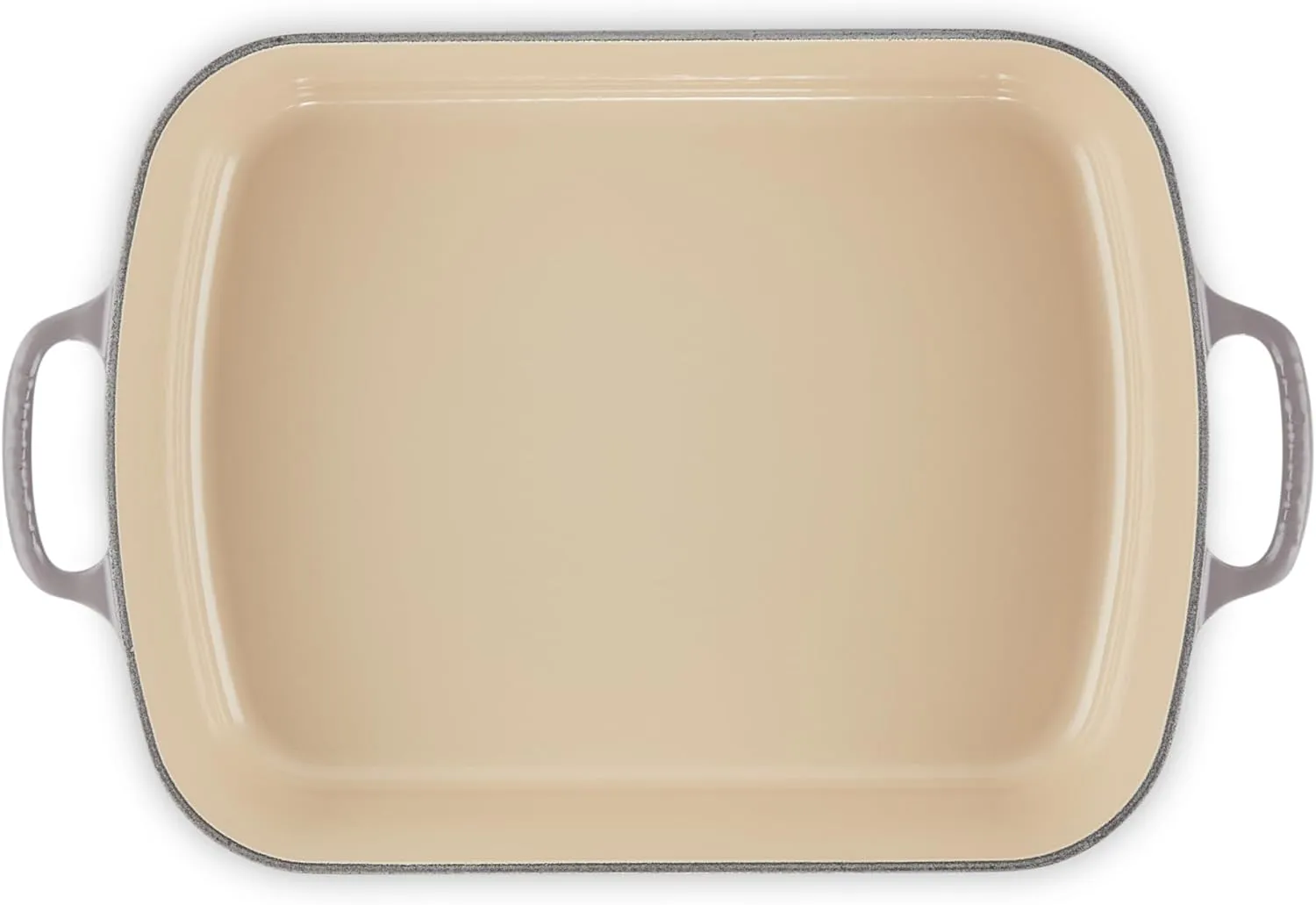 Le Creuset Enameled Cast Iron Signature Rectangular Roaster, 5.25 qt. (11.7" x 16.8") , Oyster