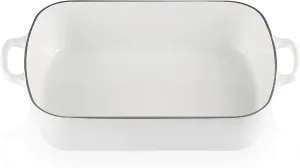 Le Creuset Enameled Cast Iron Signature Rectangular Roaster, 5.25 qt. (11.7" x 16.8") , White