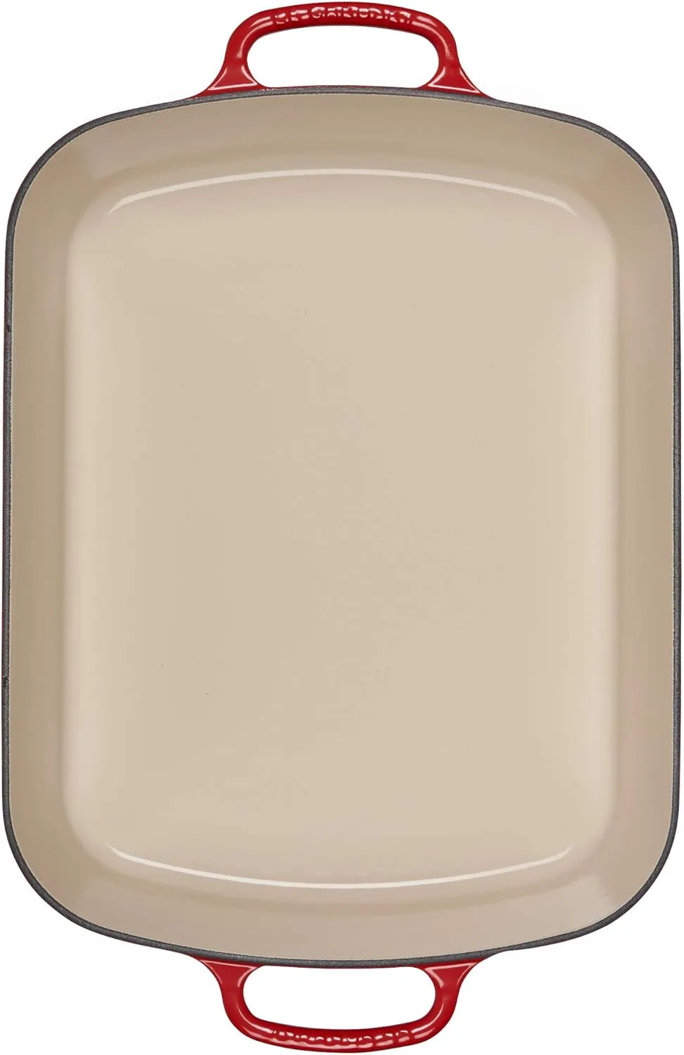 Le Creuset Enameled Cast Iron Signature Rectangular Roaster, 7 qt. (12.8" x 18.7"), Cerise