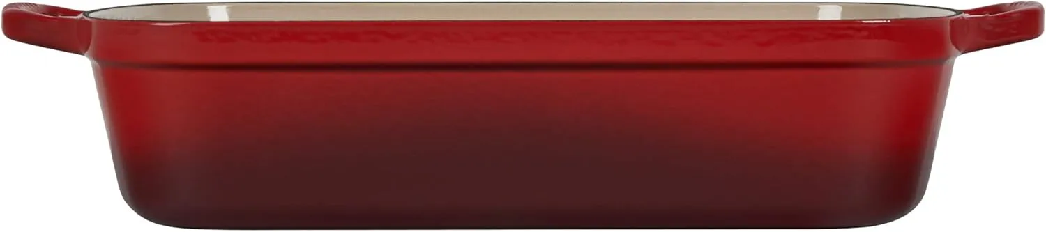 Le Creuset Enameled Cast Iron Signature Rectangular Roaster, 7 qt. (12.8" x 18.7"), Cerise