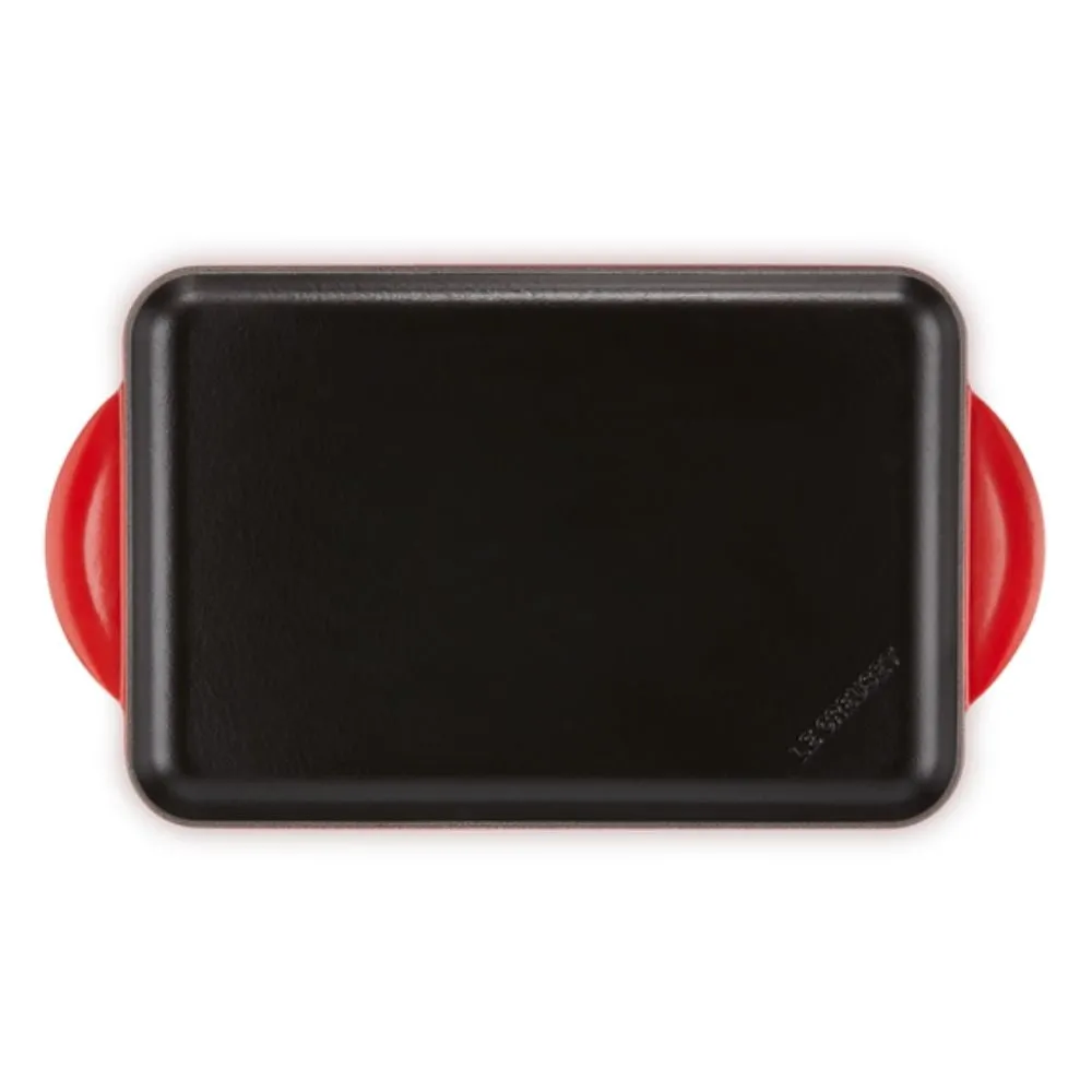 Le Creuset Tradition cast iron rectangular grill 32x22 cm.
