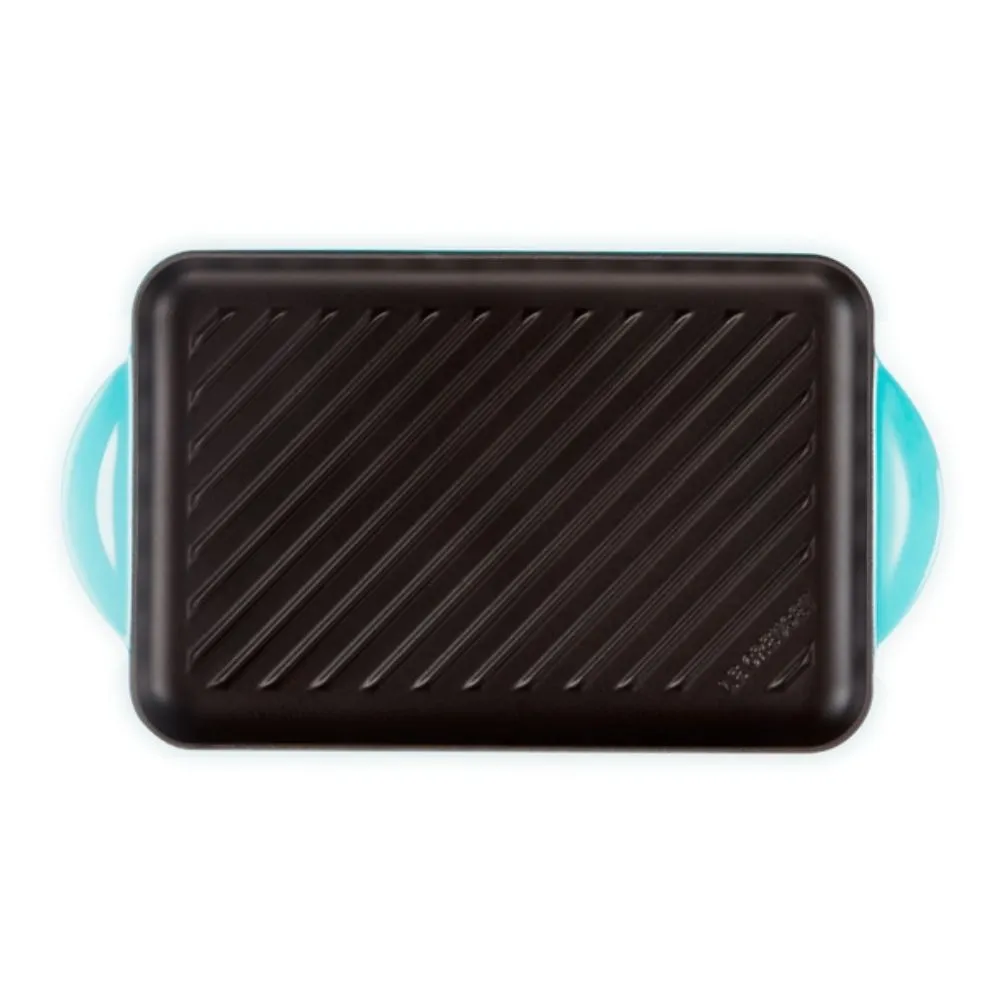 Le Creuset Tradition cast iron rectangular grill 32x22 cm.