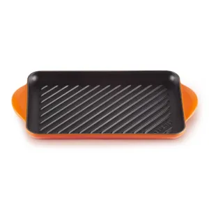 Le Creuset Tradition cast iron rectangular grill 32x22 cm.