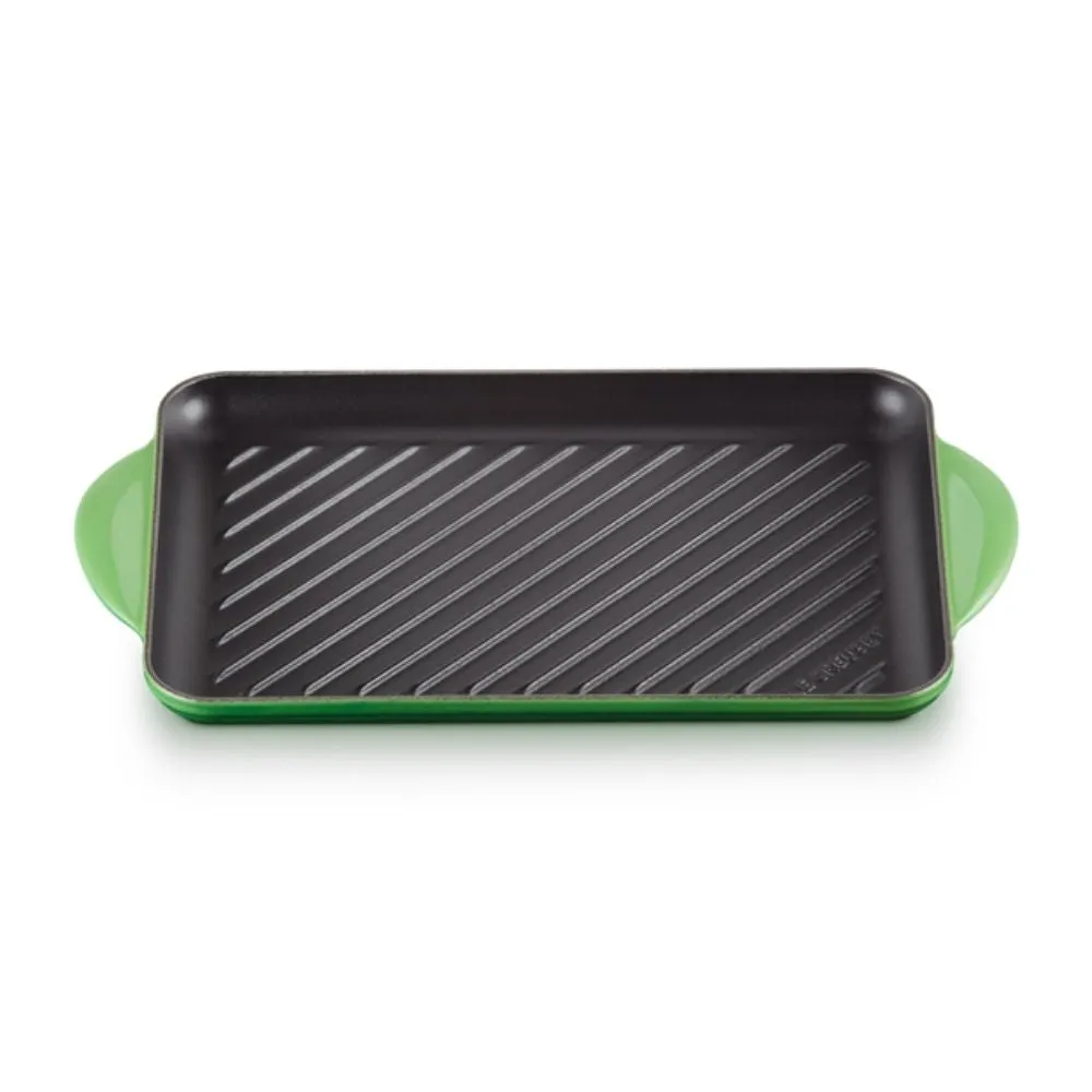 Le Creuset Tradition cast iron rectangular grill 32x22 cm.
