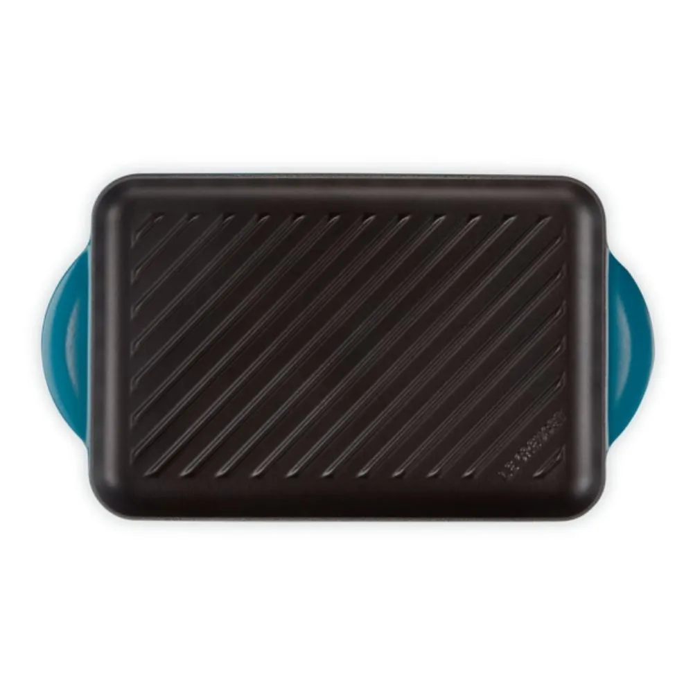 Le Creuset Tradition cast iron rectangular grill 32x22 cm.