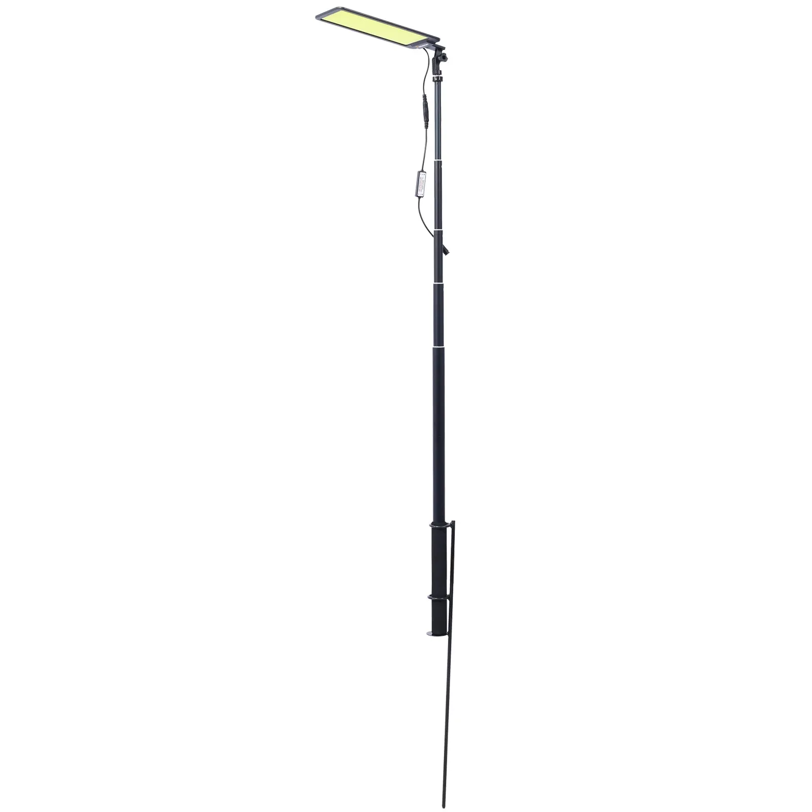 Led Camping Light, 12V 10000 Lumen Super Bright Portable Outdoor Lights with Telescoping Pole Suction Cup Magnetic Base, Flood Lamp for Outdoors Camp, Fishing, Picnic, BBQ, Power Failure