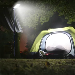 Led Camping Light, 12V 10000 Lumen Super Bright Portable Outdoor Lights with Telescoping Pole Suction Cup Magnetic Base, Flood Lamp for Outdoors Camp, Fishing, Picnic, BBQ, Power Failure