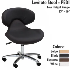 Levitate Stool - PEDI / Low Height Range 13" - 16" by Living Earth Crafts