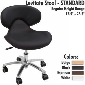 Levitate Stool - STANDARD / Regular Height Range 17.5" - 23.5" by Living Earth Crafts