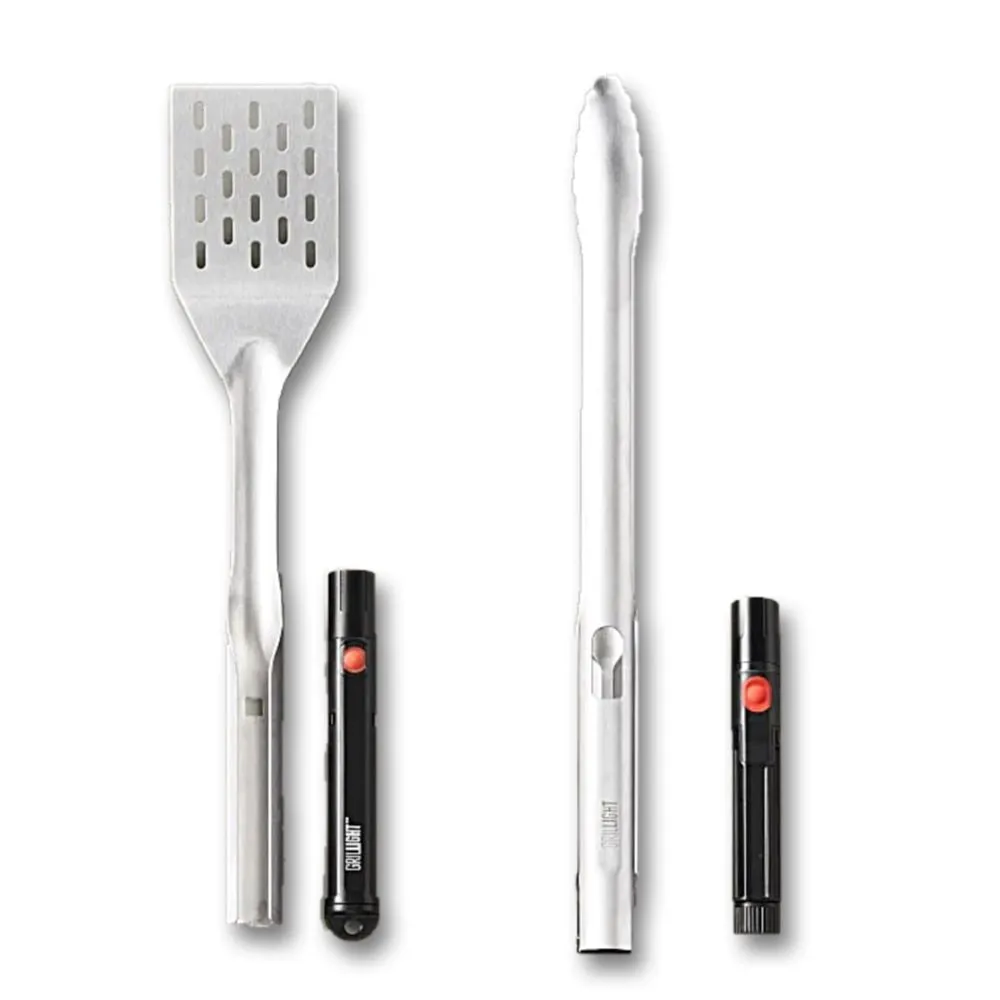 Lighted Grill Spatula & Tongs Set